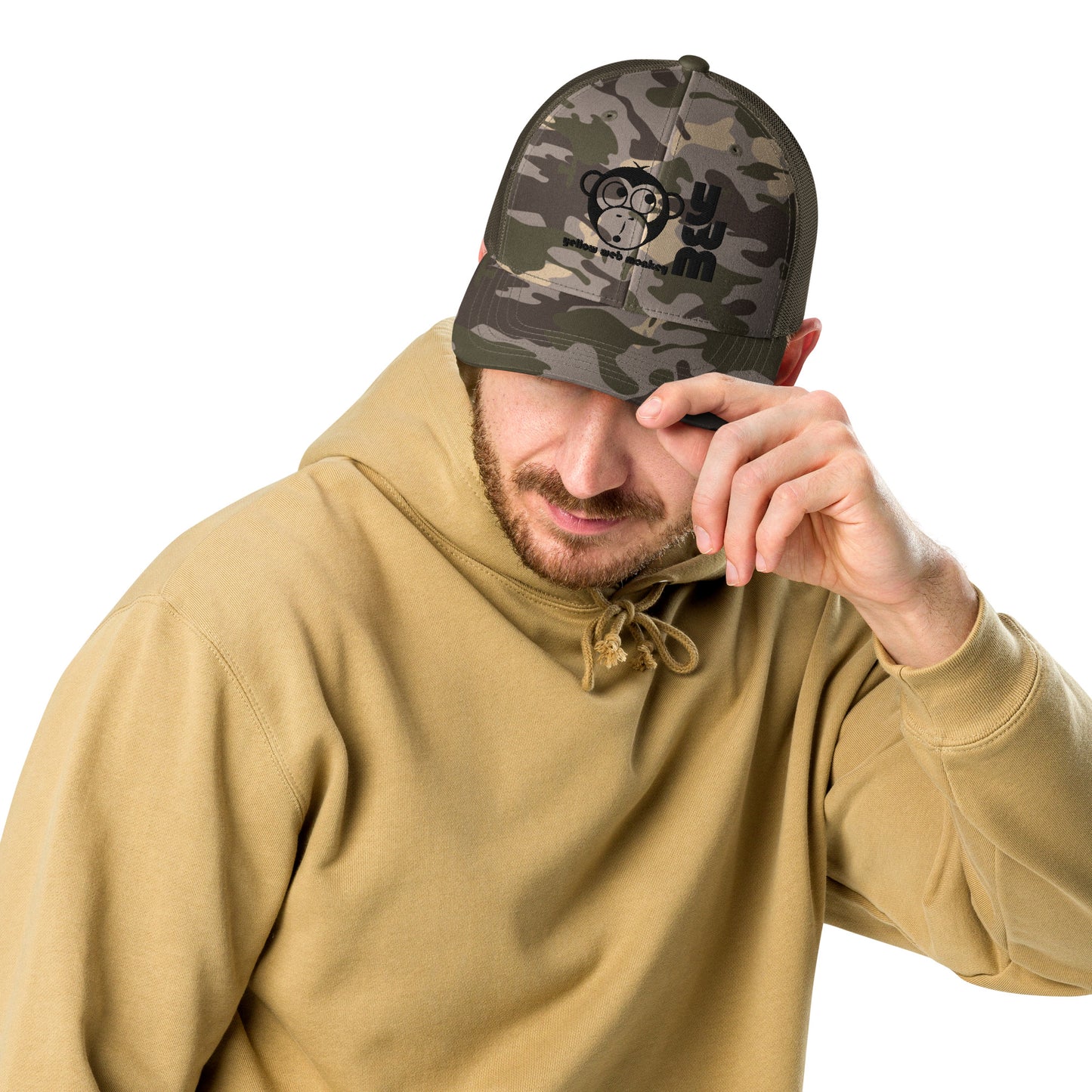 Camouflage trucker hat
