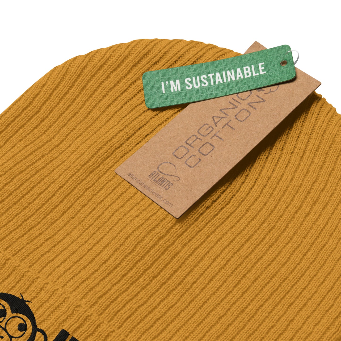 Organic ribbed beanie