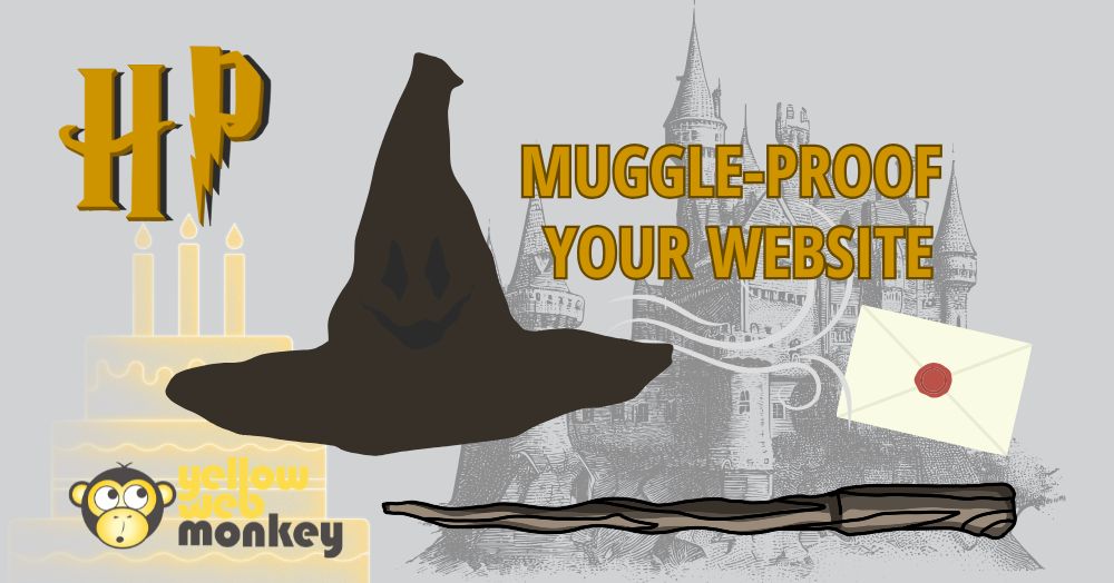 sorting hat with birthday cake and wand for harry potters birthday
