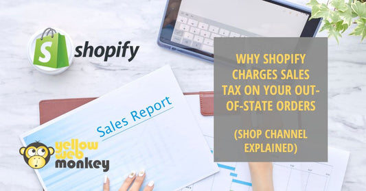 Woman with a sales report with sales tax on out of state orders
