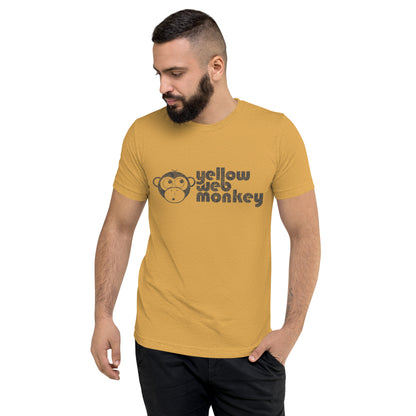 Gold YellowWebMonkey Tri-Blend Shirt